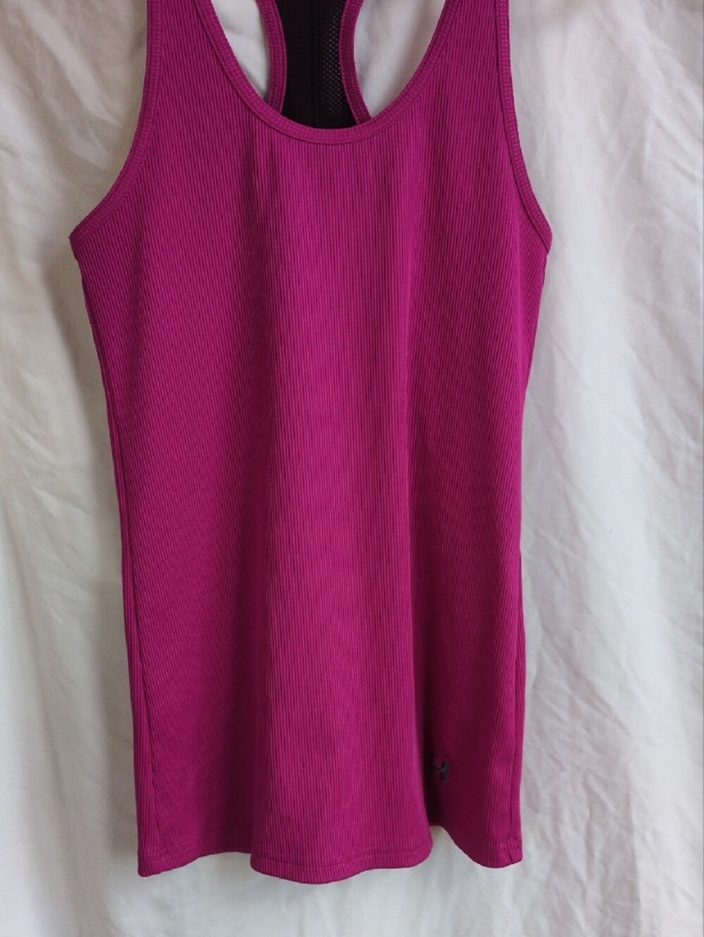 Under Armour Magenta Ribbed Racerback Tank - Picture 3 of 6